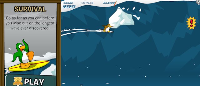 Resultado de imagen para survival mode catchin waves club penguin