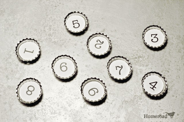 How to Make Bottle Cap Magnets with kids