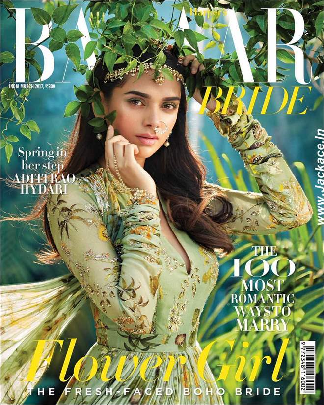 Aditi Rao Hydari Looks Sensational On The Cover Of Harper's Bazaar Bride