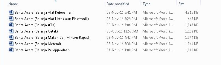 Contoh Berita Acara Belanja Atk Sekolah Dan Sebagainya
