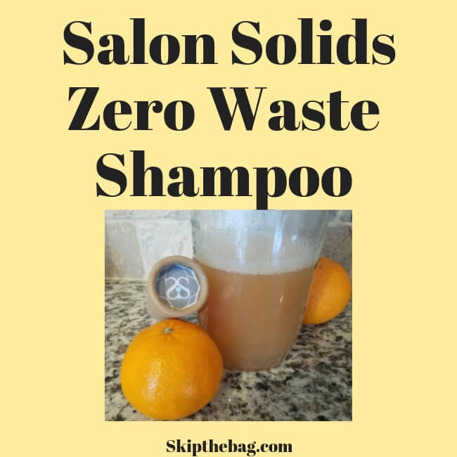 Citrus/orange scented shampoo crystals that you reconstitute and use