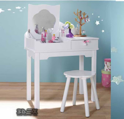 Girls dressing table design ideas for kids bedroom interior 2019