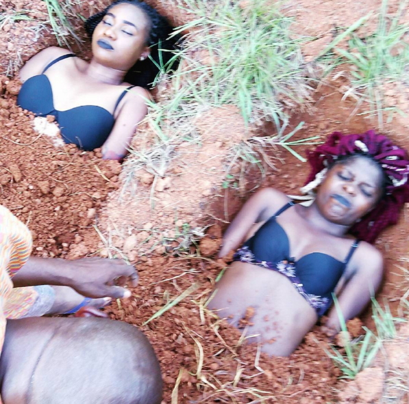nollywood buried alive movie set