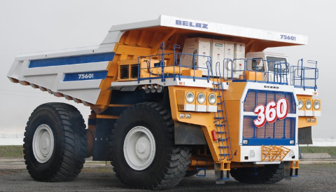 Gambar Dam Truk Gambar Dump Truck-kuning putih