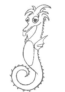 MALVORLAGEN SEEPFERDCHEN