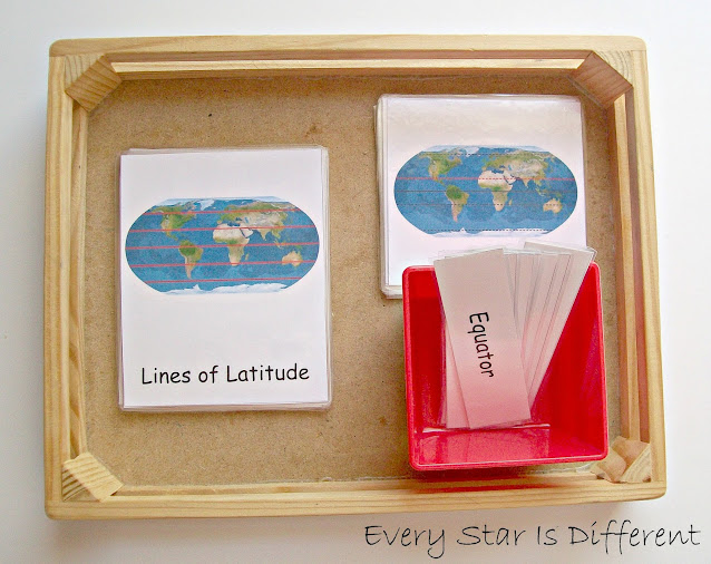 Lines of Latitude and Longitude Nomenclature Cards