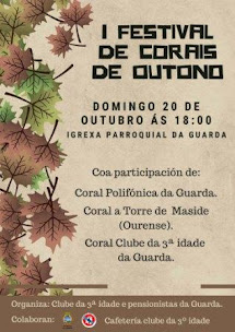 A GUARDA: DOMINGO 20 DE OUTUBRO, ÁS 18:00 H., NA IGREXA PARROQUIAL DE SANTA MARÍA