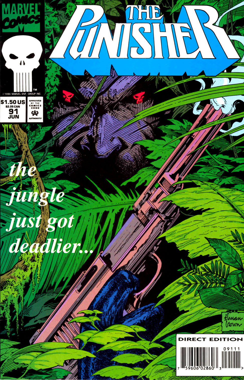 Read online The Punisher (1987) comic -  Issue #91 - Fortress Miami - 1