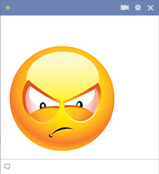 Angry Smiley Facebook Sticker