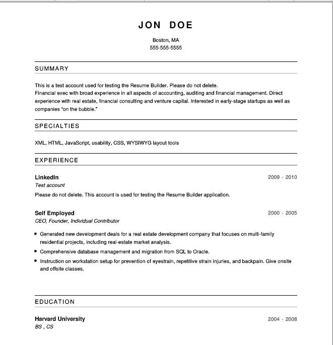 Modele De Cv En Anglais Finance  Sample Resume