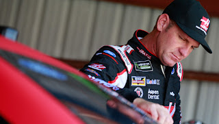 Clint Bowyer led a brief practice session Friday at Talladega Superspeedway, turning a lap in his No. 14 Stewart-Haas Racing Ford at 196.822 mph.
