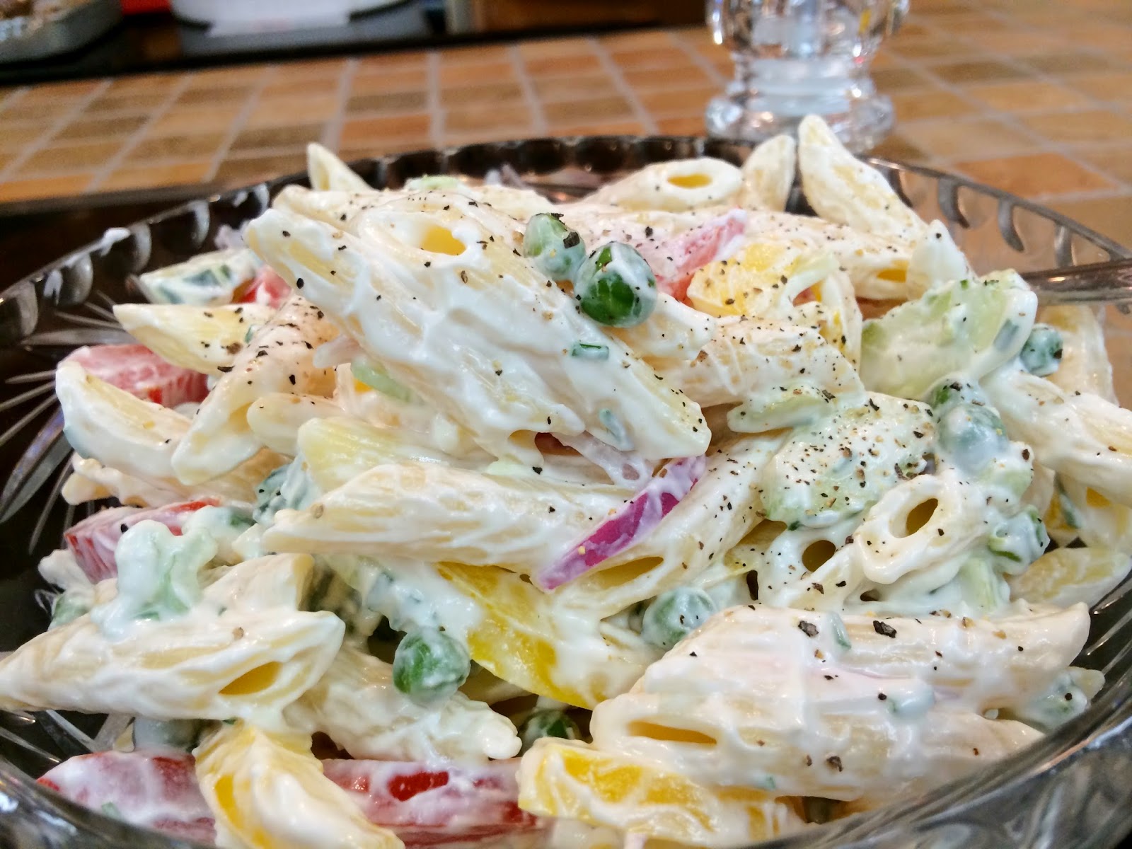 Old Farmhouse Cooking Creamy Garden Pasta Salad
