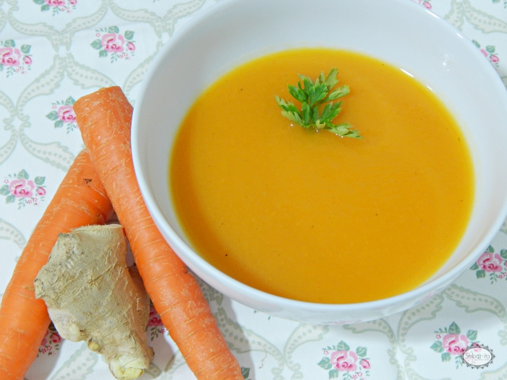 Crema de zanahoria y jengibre Cocina