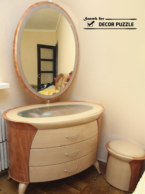 small corner dressing tables with mirror