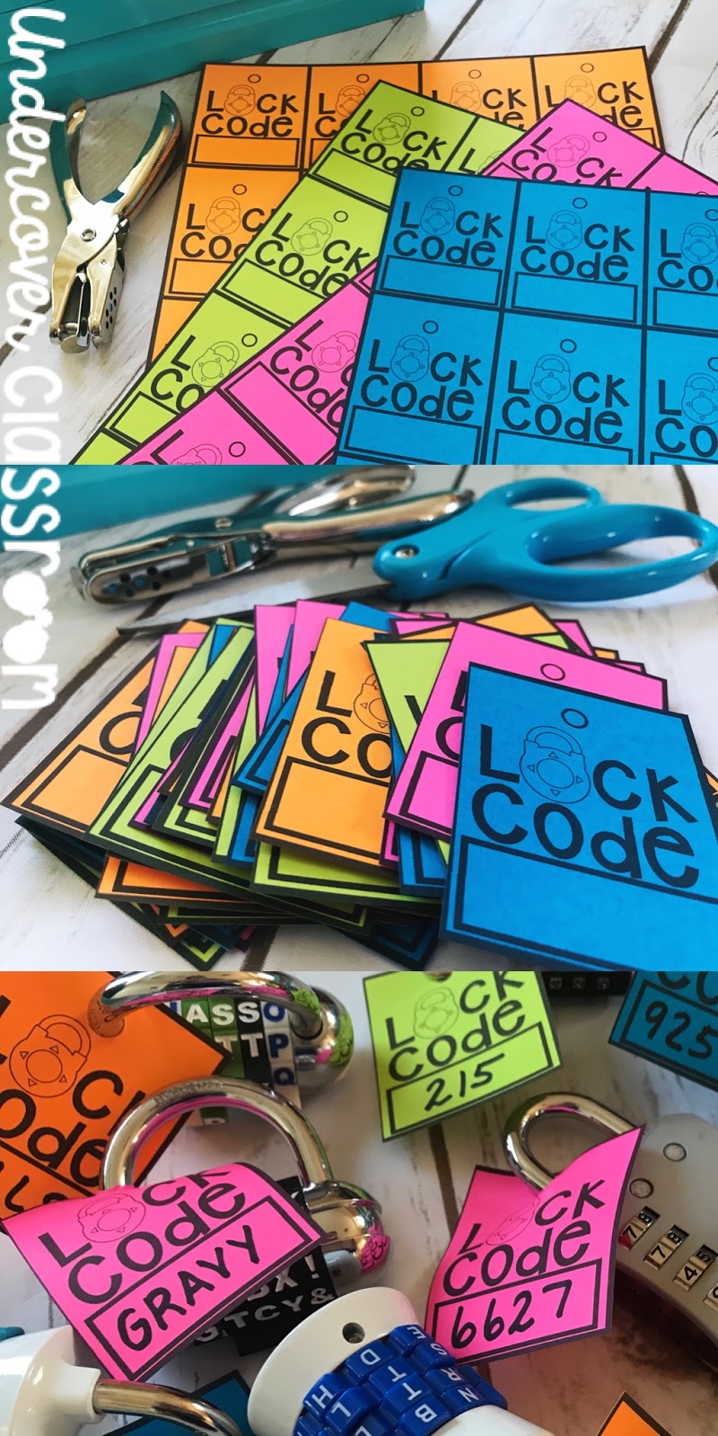 Don't get locked out of your locks! Use these lock code tags to keep your locks organized in between lockbox challenges.