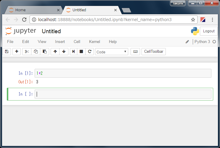 2-3. Jupyterのインストール