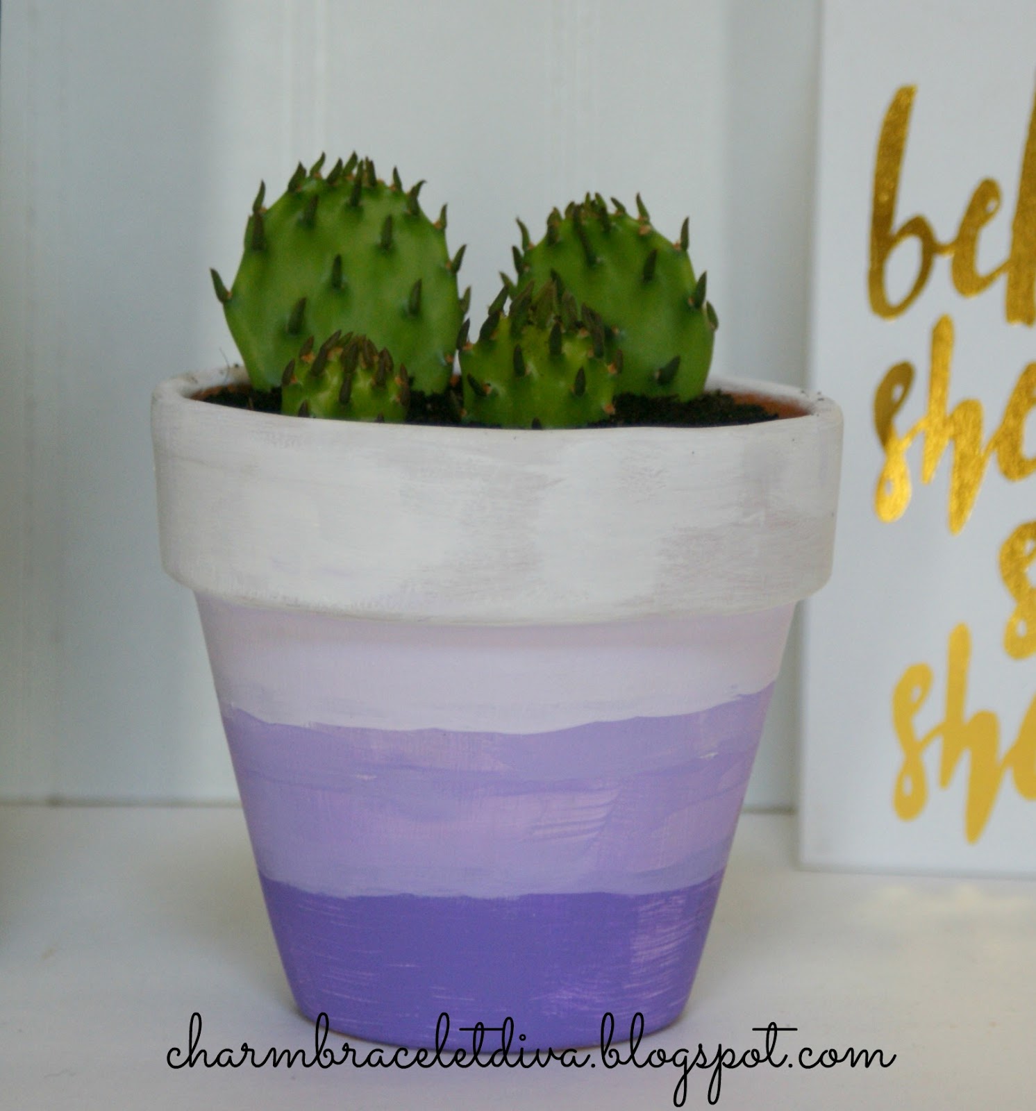 Our Hopeful Home DIY Succulent Ombre Clay Pot