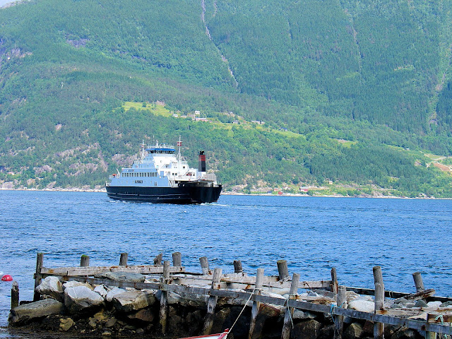 The ferry that brought us to Utne, Norway.