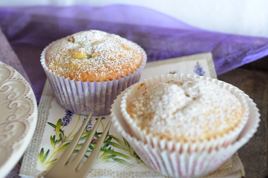 Ninas kleiner Food-Blog: Rhabarber-Frischkäse-Muffins