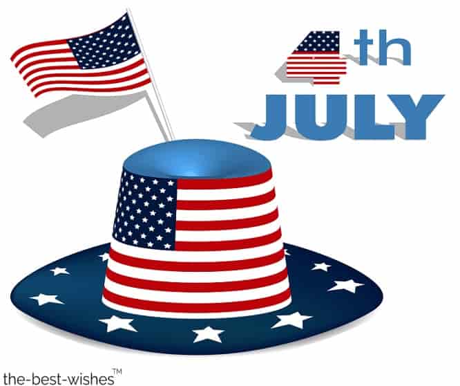 july-4th-with-usa-hat-and-flag july 4th with usa hat and flag