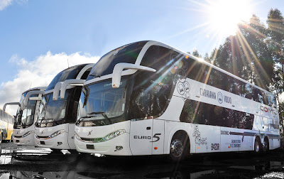 Comil integra a Caravana Volvo no Chile 2 comil