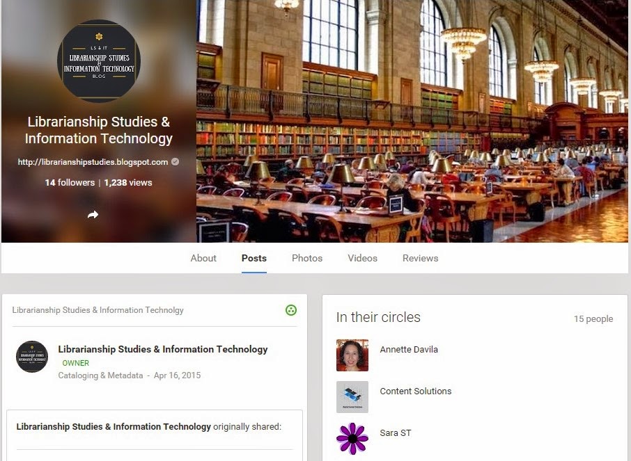 Librarianship Studies & Information Technology Librarianship Studies & Information Technology