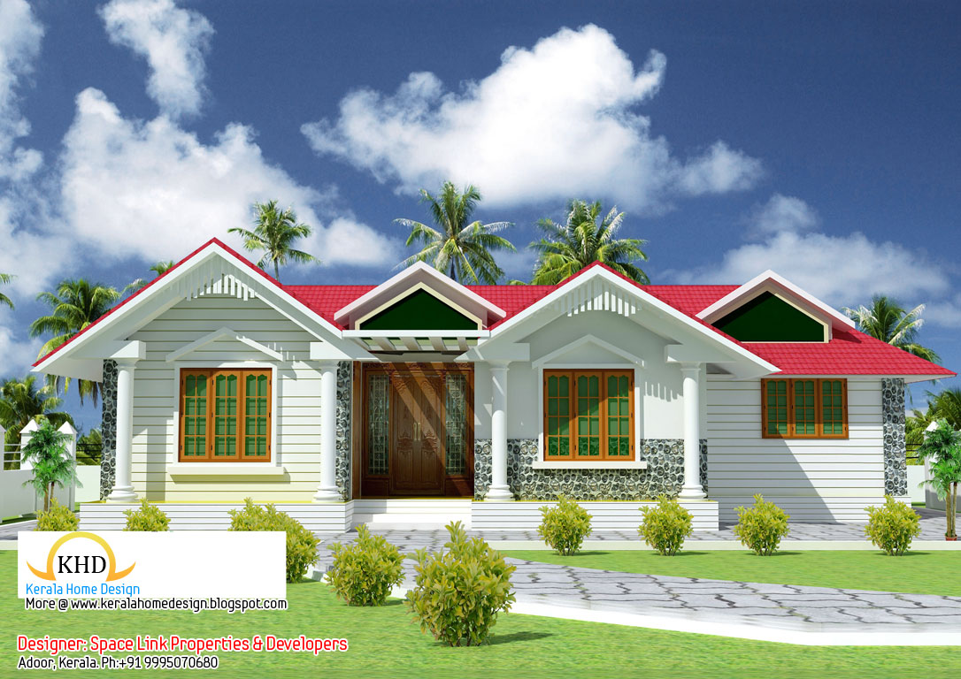 Beautiful single floor house elevation and Plan - 1070 sq. ft ...