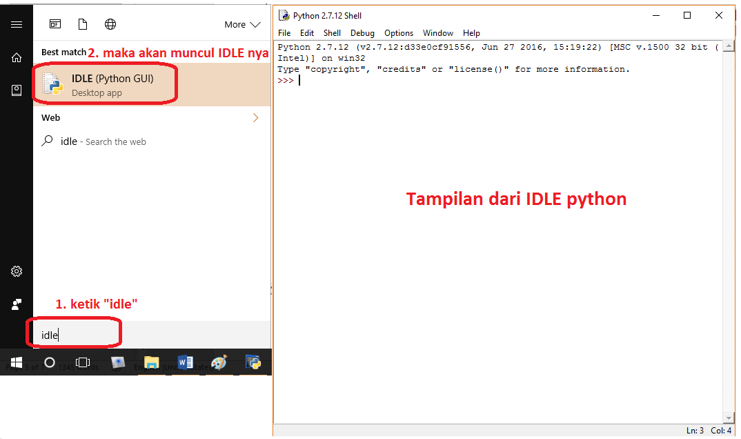 Cara menulis script atau code program python ~ Belajar Python