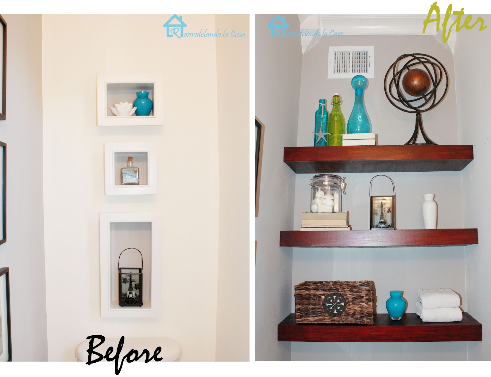 DIY Floating Shelves Remodelando la Casa