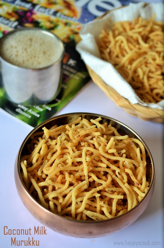 Coconut Milk Murukku Recipe Thengaipal Murukku Diwali Special