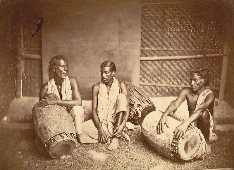 Group of Drummers (Dhaki) - Eastern Bengal 1860's
