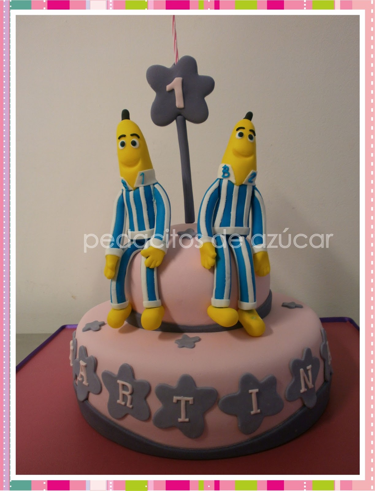 Pedacitos de Azúcar TARTA BANANAS EN PIJAMAS.