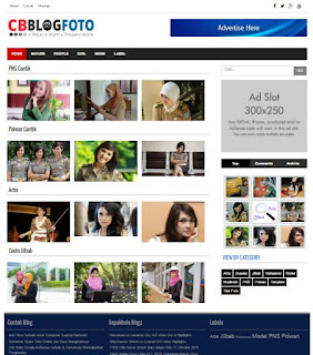 Template Blog Galeri Toko Online, Foto & Video Responsive