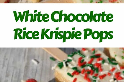 White Chocolate Rice Krispie Pops #christmas #snack