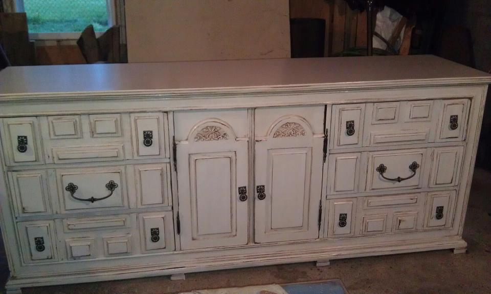 Savvy Susanne White Distressed Dresser