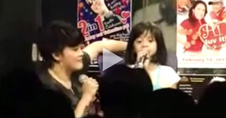 This cute little girl stole the spotlight from Gladys Guevarra's performance