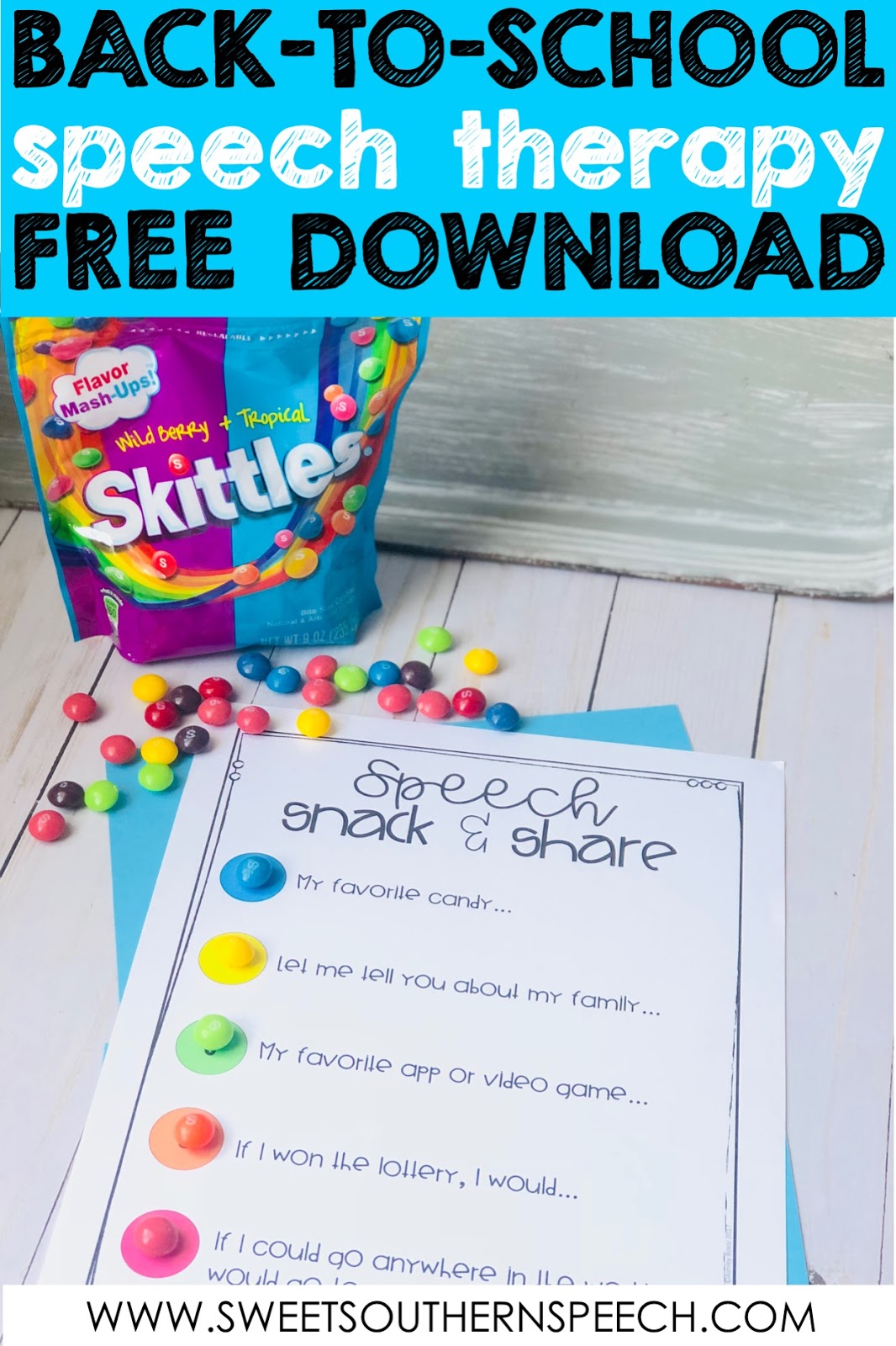 Activities For The First Day Of Speech Therapy - Sweet Southern Speech