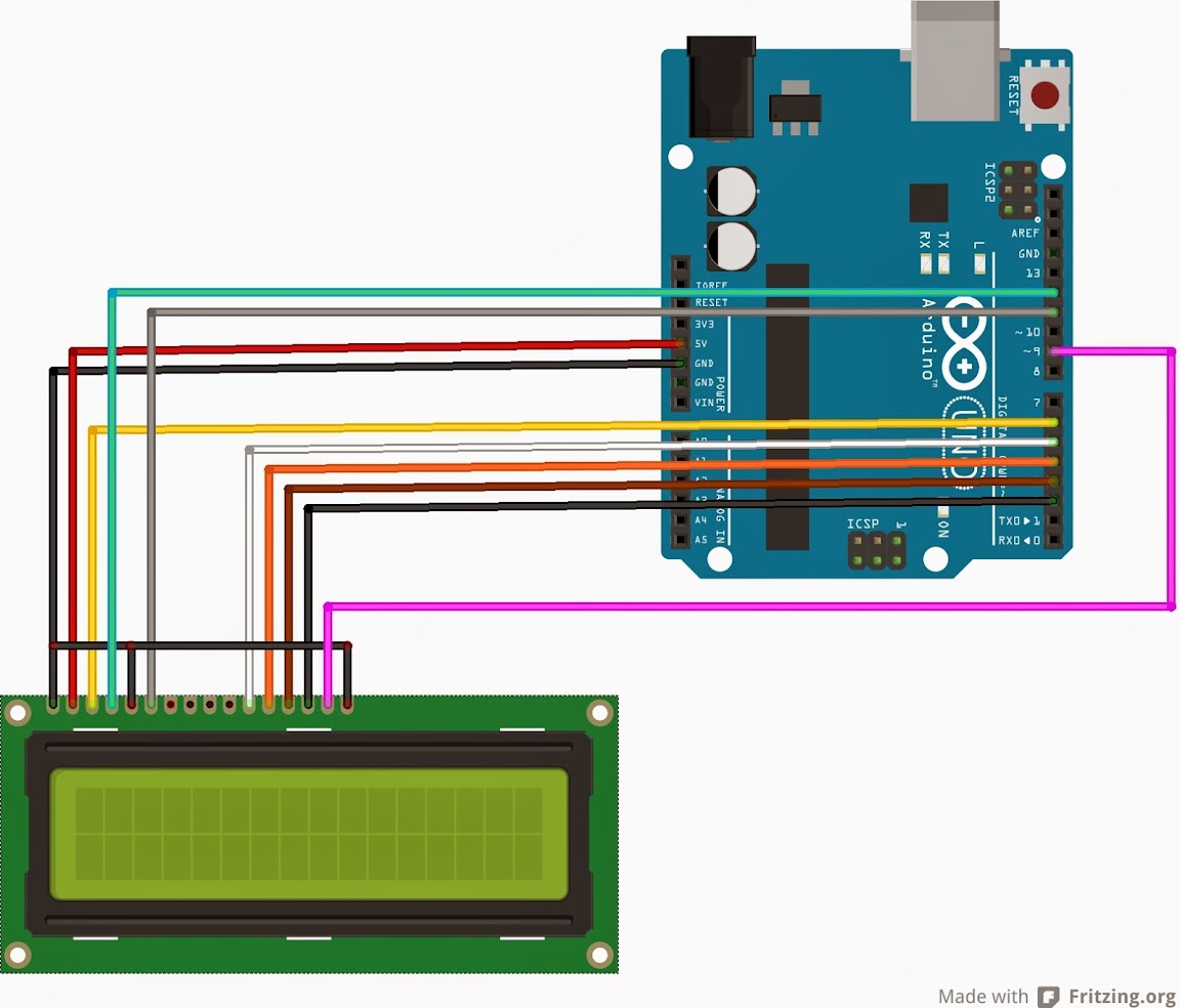 Lcd Arduino Circuit Diagram