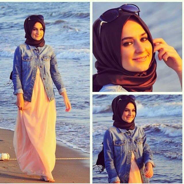 Hijab Vintage How to wear a jean jacket?