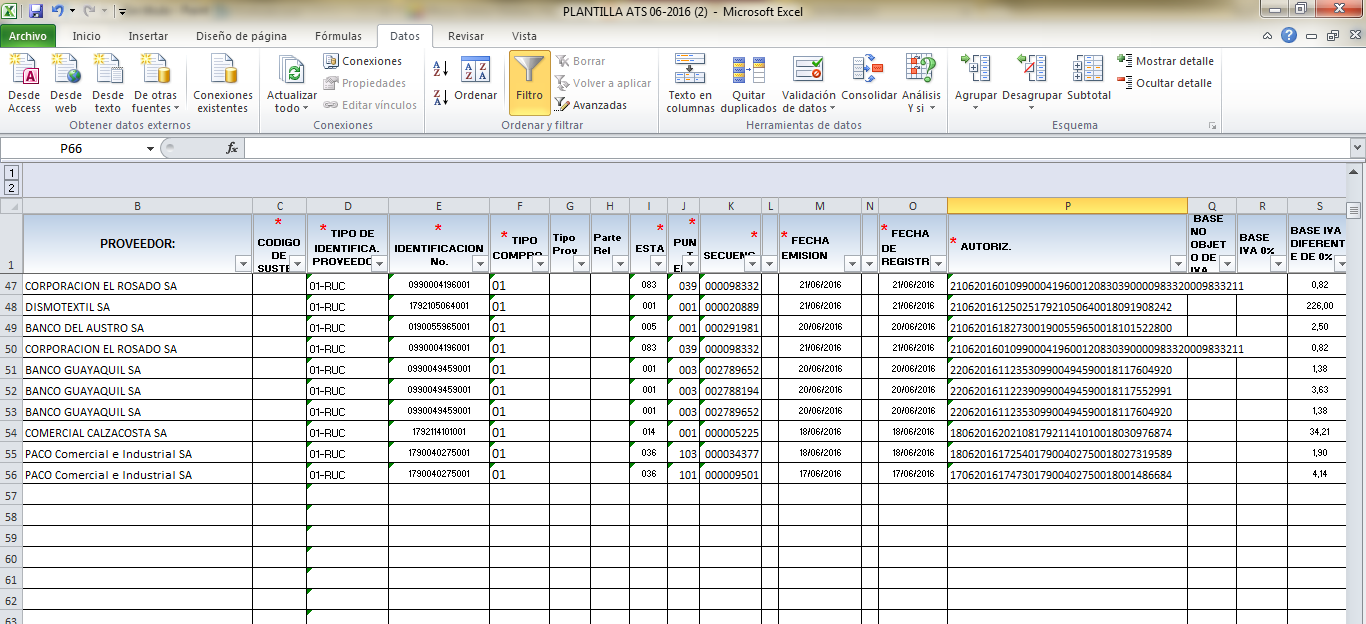 4 finalmente se pasan todas las facturas a excel