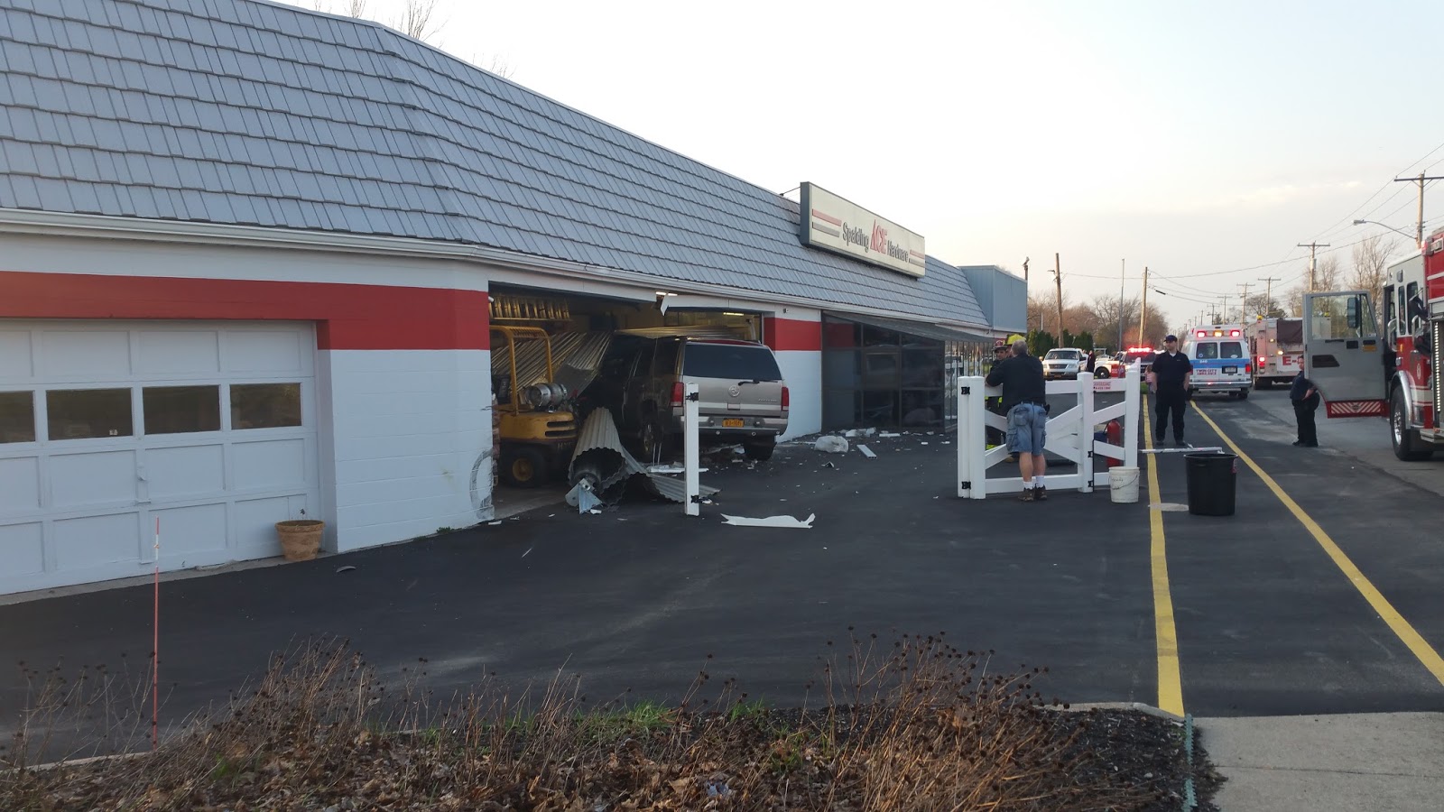 Niagara's Watercooler SUV Crashes Through Lockport's Ace Hardware