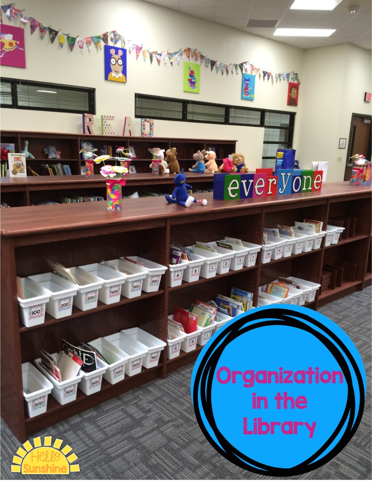 Hello Sunshine Library Book Bins
