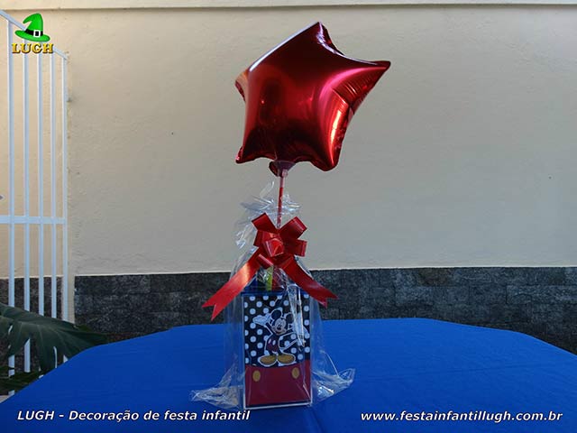 Minnie Mouse - Enfeites de centro e toalhas para a mesa dos convidados