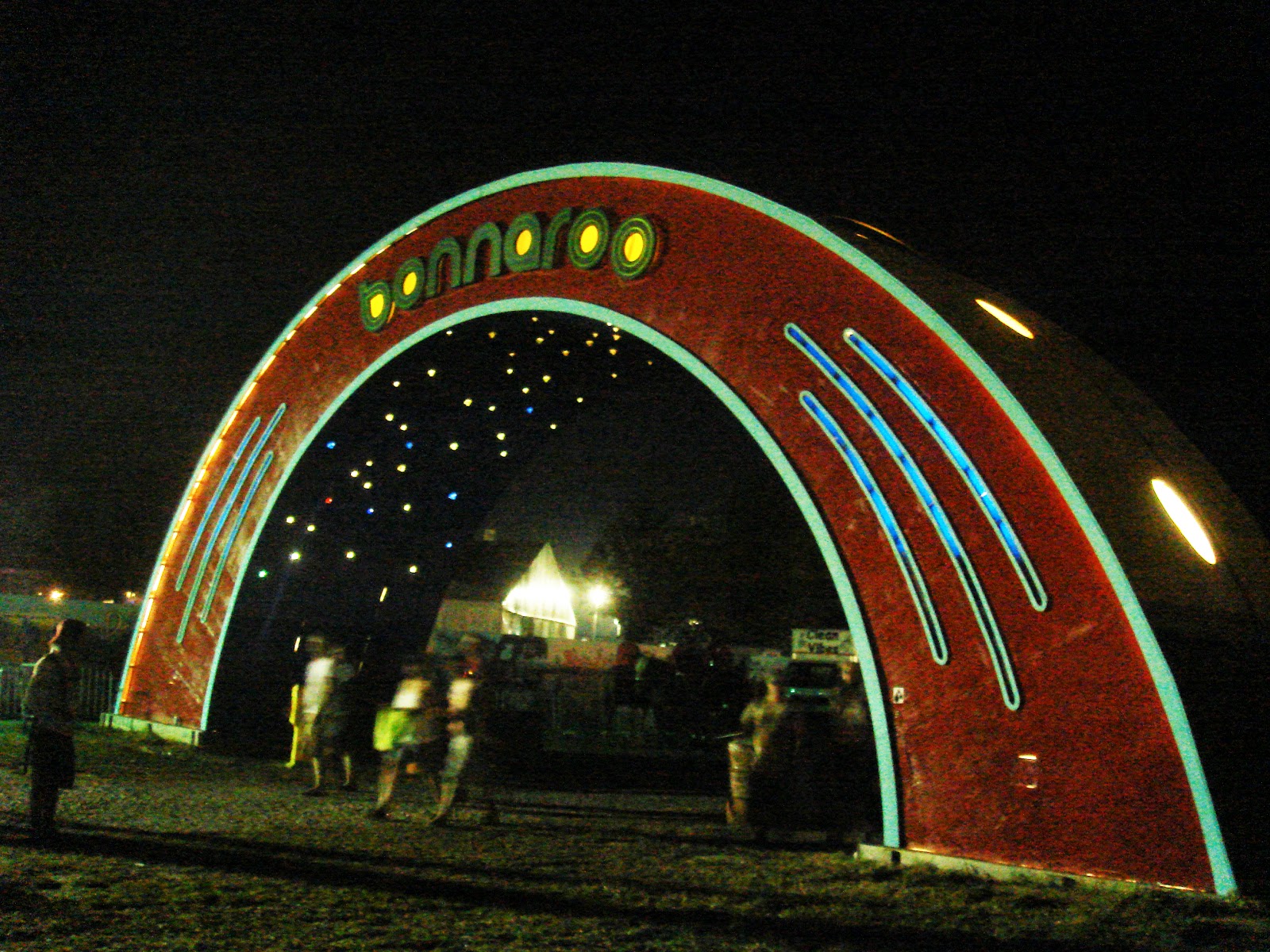 Bonnaroo Arch at Night 2008