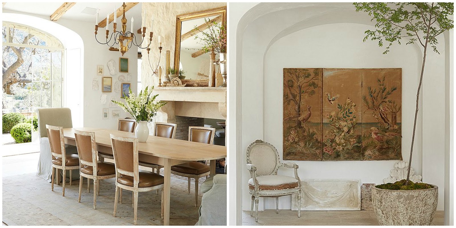 Dining area at Patina Farm