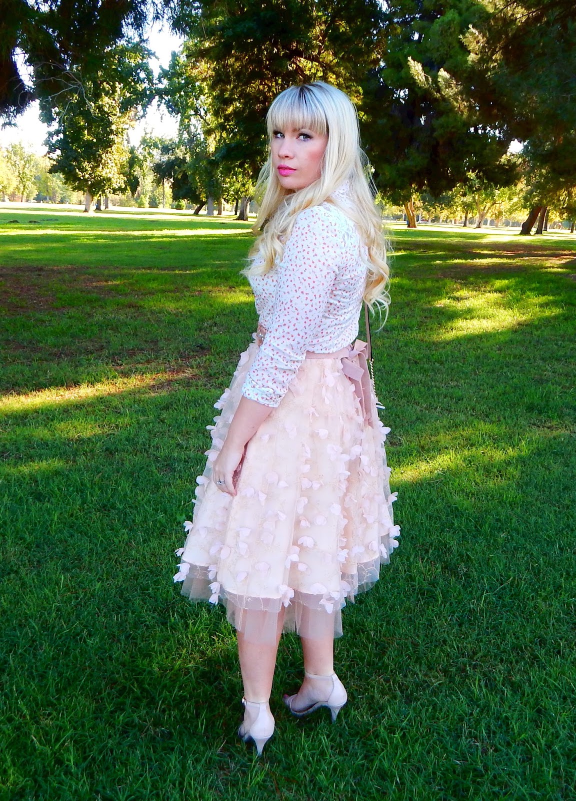 Girly Blush Pink Outfit Idea - Lizzie in Lace