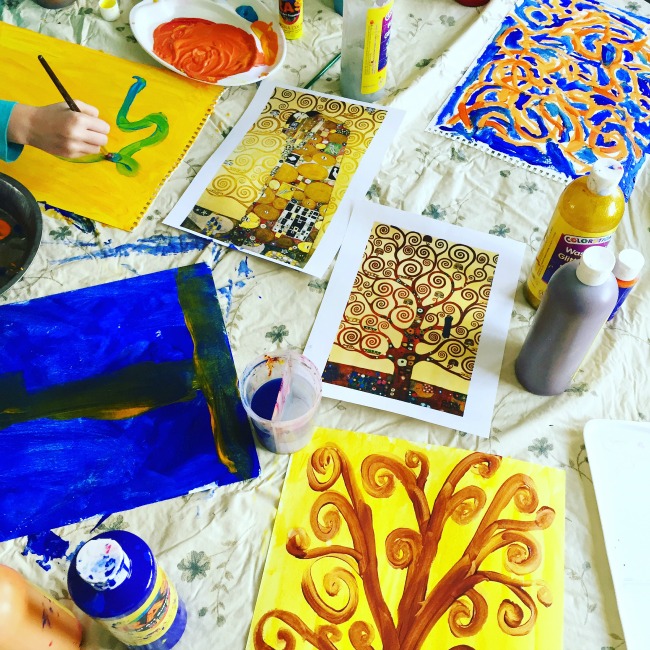 Exploring patterns with Gustav Klimt - Exploring Famous Artists for kids