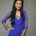 Telugu Actress Richa Panai Long Hair Stills In Blue Dress