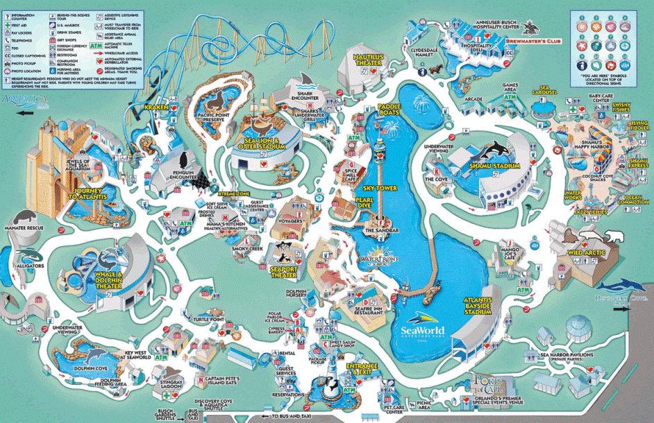 Afinal Viagens e Turismo TUDO - Sea World Map