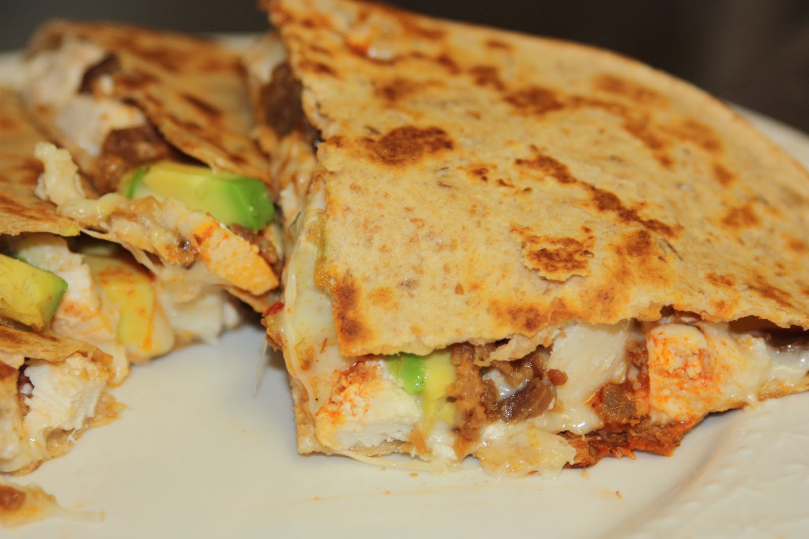 My Recipe Box Chicken Bacon and Avocado Quesadillas